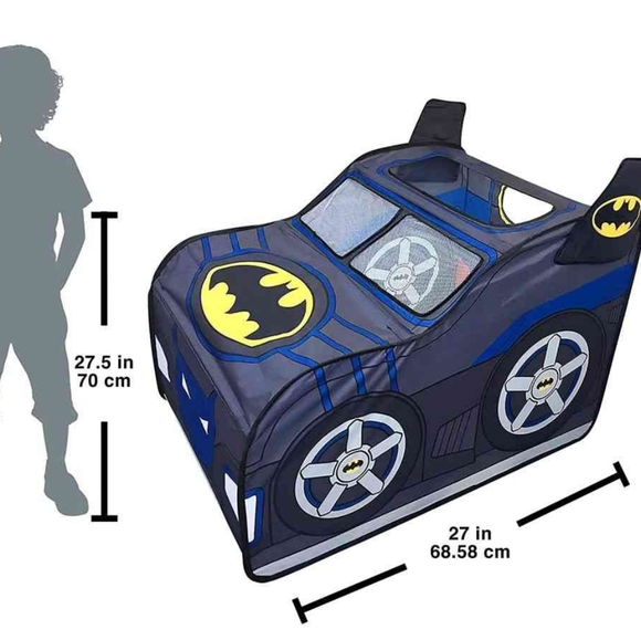 DC Comics Batmobile Pop up Tent Soft 3d Design Toy Batman Hideaway - Picture 9 of 15